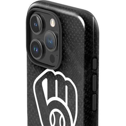 MLB Milwaukee Brewers Dark Wash iPhone 16 Pro Max Impact Case